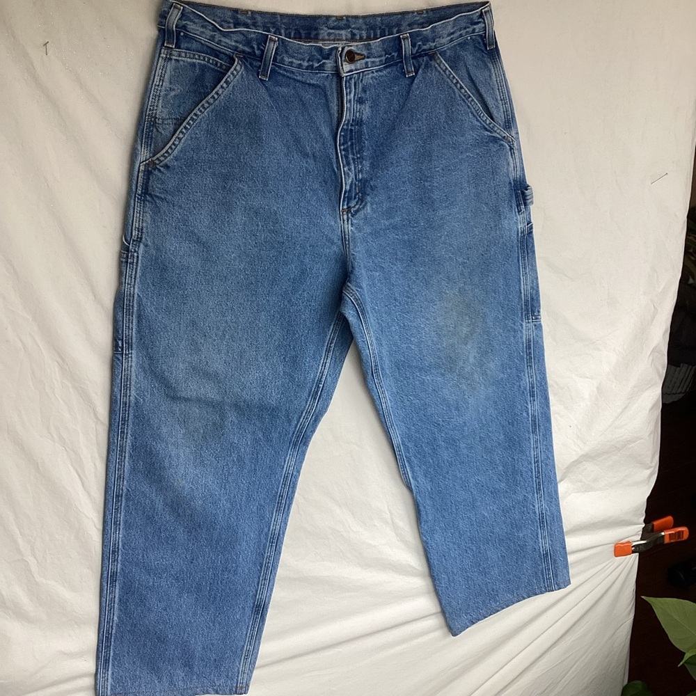 Carhartt men’s jeans original fit B237 STW with leather patch 36 x 28